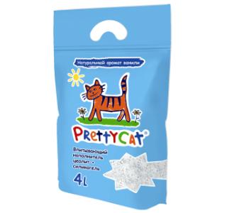 PrettyCat, впитывающий глиняный наполнитель для кошачьего туалета (ваниль) - 4 л