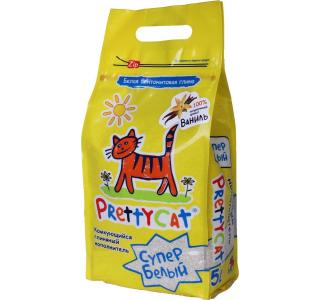 PrettyCat, комкующийся глиняный наполнитель для кошачьего туалета (ваниль) - 5 л