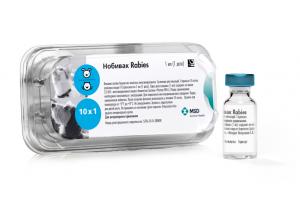 Нобивак Rabies (Nobivac Rabies), вакцина для собак и кошек, фл. 1 мл (1 доза)