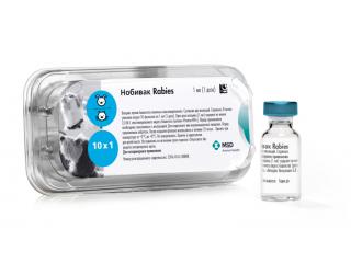 Нобивак Rabies (Nobivac Rabies), вакцина для собак и кошек, фл. 1 мл (1 доза)