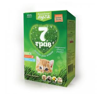 Альпийские луга Травка для кошек, масса семян 75 г