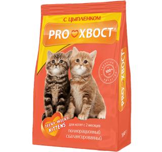 Прохвост "Цыпленок" Сухой корм для котят, 350г