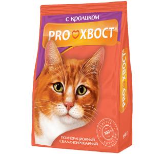 Прохвост "Кролик" Сухой корм для кошек, 350г