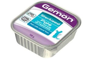 GEMON Cat Sterilized консервы для стерилизованных кошек, паштет тунец, 100 г