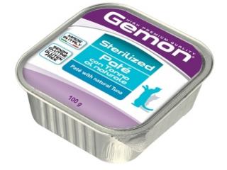 GEMON Cat Sterilized консервы для стерилизованных кошек, паштет тунец, 100 г