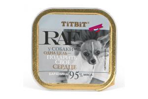 TiTBiT RAF (Консервы для собак с бараниной), 100 гр