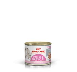 Royal Canin Mother & Babycat (мусс) Консервированный корм для беременных и кормящих кошек, а также для котят во время первой фазы роста (в возрасте от 1 до 4 месяцев) и в период отъёма, 195г