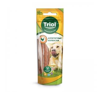 TRIOL Колбаски для собак, курица, 40 г.