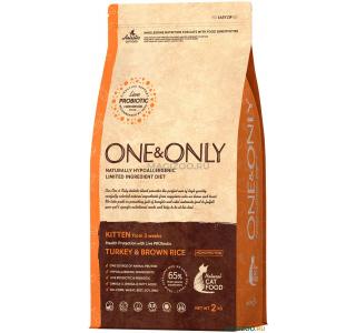 ONE&ONLY Turkey&Rice Kitten сухой корм для котят с индейкой и бурым рисом, 400г