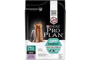 Pro Plan OPTIDIGEST SMALL&MINI GRAIN FREE (Сухой корм для взрослых собак мелких и карликовых пород с чувствительным пищеварением) с высоким содержанием индейки, 700 гр