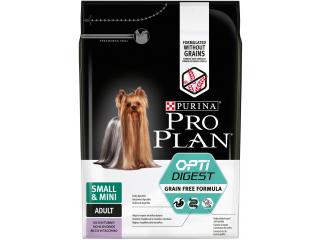 Pro Plan OPTIDIGEST SMALL&MINI GRAIN FREE (Сухой корм для взрослых собак мелких и карликовых пород с чувствительным пищеварением) с высоким содержанием индейки, 700 гр