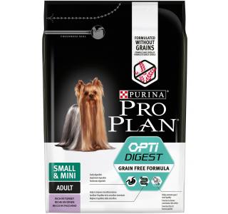 Pro Plan OPTIDIGEST SMALL&MINI GRAIN FREE (Сухой корм для взрослых собак мелких и карликовых пород с чувствительным пищеварением) с высоким содержанием индейки, 700 гр