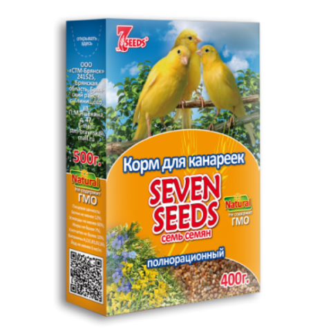 Seven Seeds Корм для канареек  400 гр.