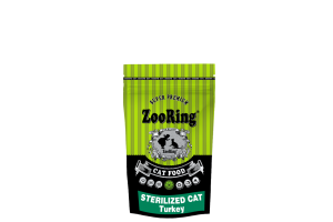 ZooRing Корм для кошек STERILIZED CAT Turkey Индейка - для стерилизованных кошек и кастрированных котов всех пород, 350г