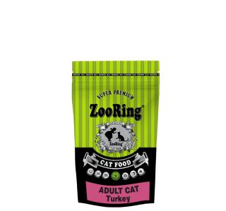 ZooRing Корм для кошек ADULT CAT Turkey Индейка с пребиотиком - сухой корм для молодых и взрослых кошек всех пород