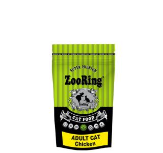 ZooRing Корм для кошек ADULT CAT Chicken Цыплёнок с пребиотиком - сухой корм для молодых и взрослых кошек всех пород