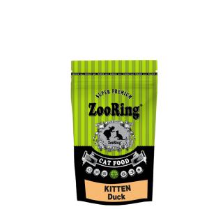 ZooRing Корм для котят  KITTEN Duck Утка с гемоглобином - для котят всех пород с 3,5 недель, а также для беременных и кормящих кошек, 350г