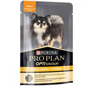 Pro Plan OPTISAVOUR ADULT Влажный корм (для взрослых собак мелких и карликовых пород) с курицей, 100 гр