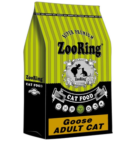 ZooRing  Adult Cat Goose сухой для взрослых кошек ГУСЬ 350 гр