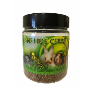 Seven Seeds Льняное семя для всех видов птиц и грызунов, банка 250гр