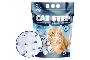 CAT STEP , впитывающий силикагелевый наполнитель для кошачьего туалета - 7,6 л