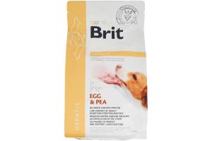 Brit Veterinary Diet Dog Grain free Hepatic (при печеночной недостаточности) Сухой корм для собак с яйцом и горохом, 2 кг