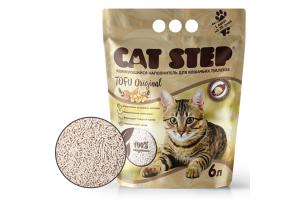 CAT STEP Tofu Original, комкующийся наполнитель для кошачьего туалета - 6 л