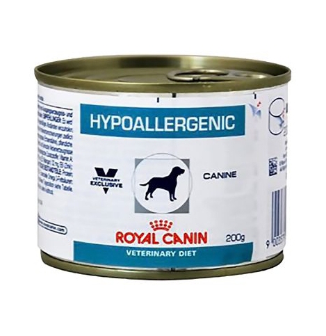 Royal Canin Hypoallergenic (паштет) Влажный корм для взрослых собак, применяемый при пищевой аллергии/непереносимости. Ветеринарная диета. - 200 гр