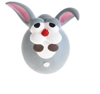 HomePet BUBBLE игрушка для собак Заяц с пищалкой латекс 12*10*7,5см