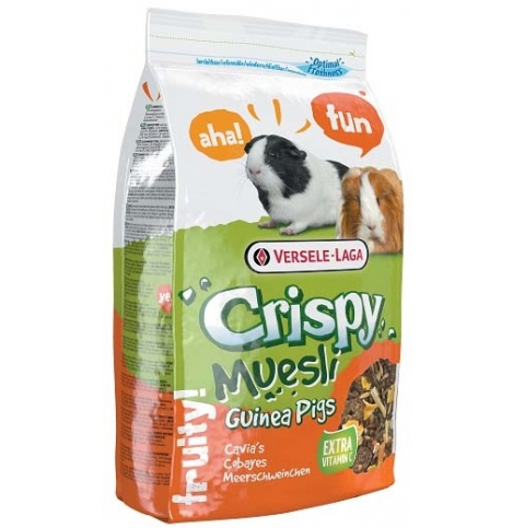 VERSELE-LAGA Crispy Muesli Guinea Pigs Корм для морских свинок с Витамином С, 1 кг