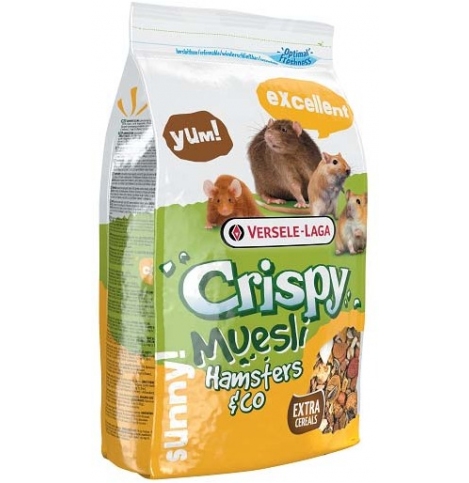 VERSELE-LAGA Crispy Muesli Hamsters & Co Корм для хомяков и других грызунов 400 г