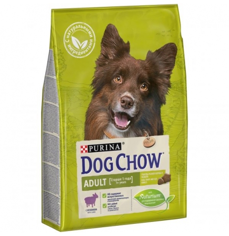 Dog Chow Adult (Сухой корм для взрослых собак) с ягненком, 2,5 кг