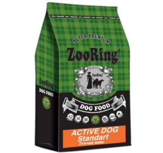ZOORING ADULT DOG STANDART (Сухой корм для взрослых собак средних и крупных пород) птичий микс и рис, 2 кг