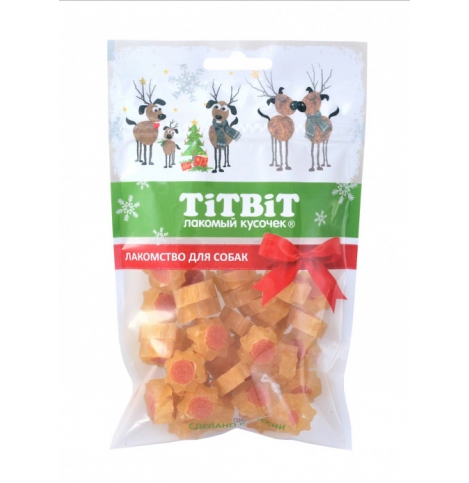 TiTBiT Новогодняя коллекция Мармелад мясной с йогуртовой начинкой mini для собак