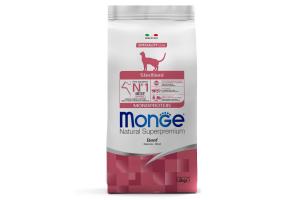 Monge Cat Monoprotein Sterilised Beef корм для стерилизованных кошек с говядиной 1,5 кг