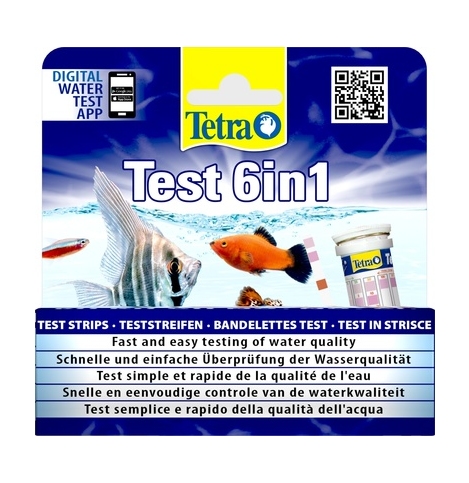 Tetra Test Strips, тест для воды 6 в 1, экспресс-полоски 10 шт