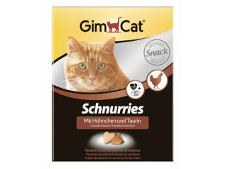 GimCat Schnurries, витамины для кошек, лакомые сердечки с курицей и таурином, 1 шт.