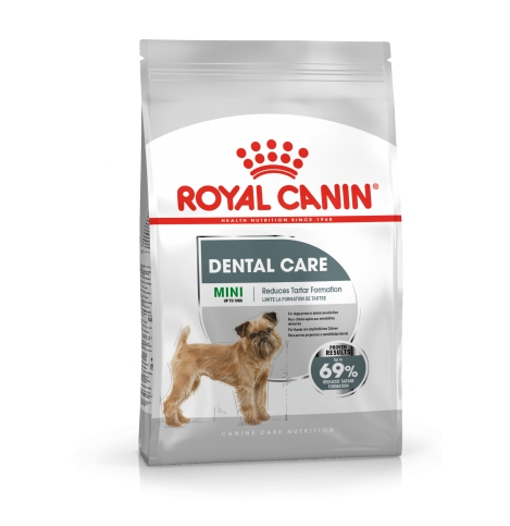 Royal Canin Mini Dental Care,Сухой корм для взрослых и стареющих собак мелких размеров, предрасположенных к образованию зубного камня, 1 кг