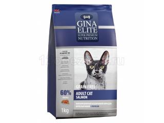 GINA Elite GF Cat Salmon беззерновой корм для кошек с Лососем, 400 гр