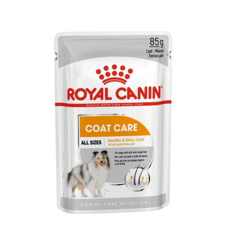 Royal Canin Coat Care (в паштете) Пауч для взрослых собак с тусклой и сухой шерстью, 85гр.