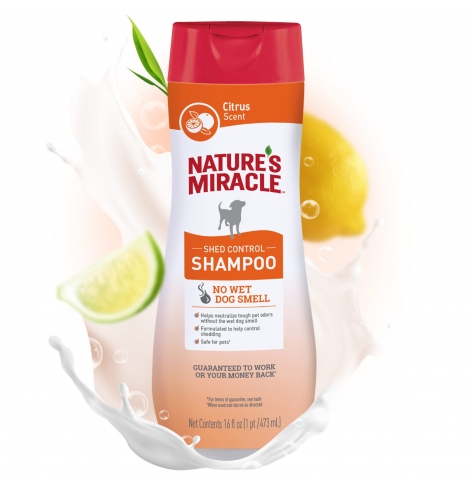 Nature's Miracle Шампунь Shed Control Shampoo против линьки для собак, 473мл