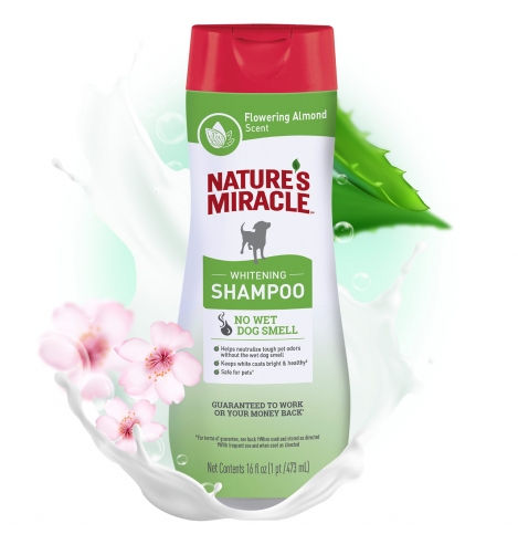 Nature's Miracle Шампунь Whitening Odor Control для белых собак с контролем запаха, 473мл