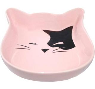 Миска керамическая №1 в форме мордочки кошки, 12,5*3 см
