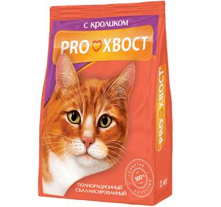 Прохвост "Кролик" Сухой корм для кошек, 1кг