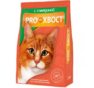Прохвост "Говядина" Сухой корм для кошек, 1кг