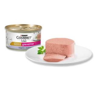 Gourmet Консервы для котят Гурмэ Голд Паштет для котят с телятиной, 85г