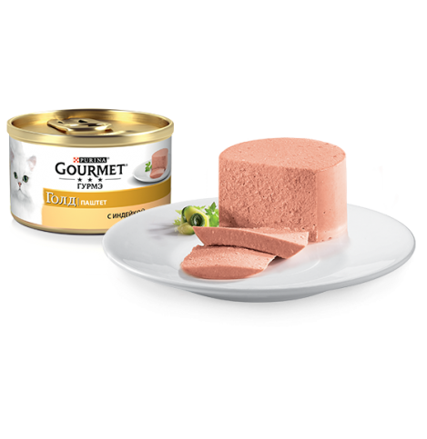 Gourmet Консервы для кошек  Гурмэ Голд Паштет с индейкой, 85г