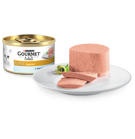 Gourmet Консервы для кошек Гурмэ Голд Паштет с тунцом, 85г