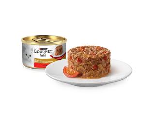 Gourmet Консервы для кошек Гурмэ Голд Нежные биточки с говядиной и томатом, 85г