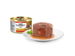 Gourmet Консервы для кошек Гурмэ Голд Нежная Начинка с говядиной, 85г